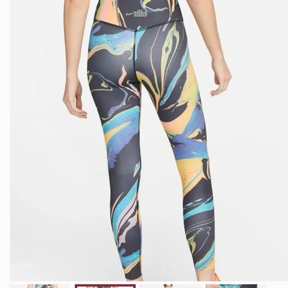 NWT Nike One Luxe Aurora Mid-Rise 7/8 Marbled Leggings Women’s SZ 1XL - Picture 2 of 8